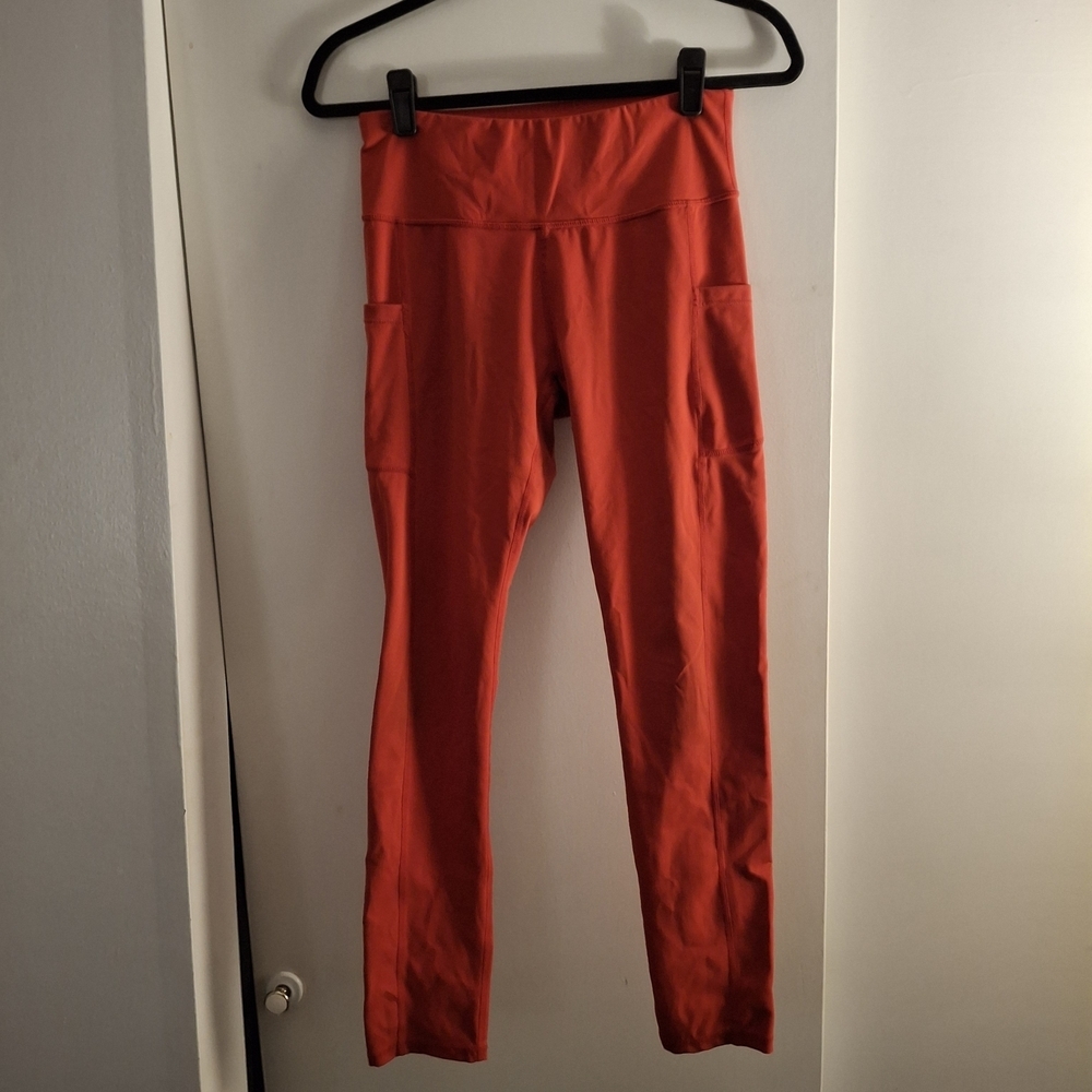 Body Women's Vibrant Orange Athletic Leggings